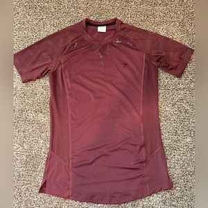 Red Gymshark shirt